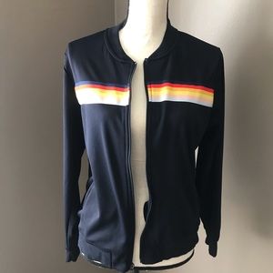 Navy with Rainbow Detail Track Jacket